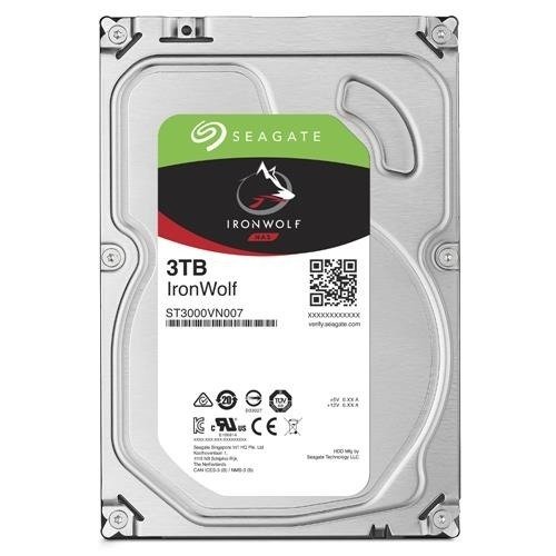 Hard Disk Drive Seagate IronWolf 3.5'' HDD 3TB 5900RPM SATA 6Gb/s 64MB | ST3000VN007