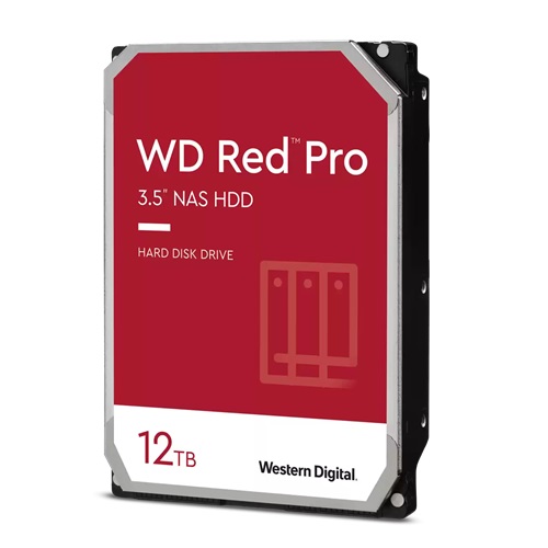 Hard Disk Drive Western Digital RED PRO 3.5'' HDD 12TB 7200RPM SATA 6Gb/s 256MB | WD121KFBX