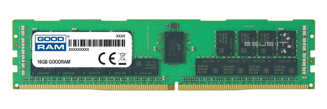 Memory RAM 1x 16GB GoodRAM ECC REGISTERED DDR4 1Rx4 2666MHZ PC4-21300 RDIMM | W-MEM2666R4S416G