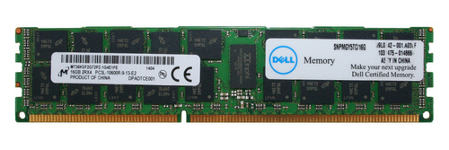 Memory RAM 1x 16GB Micron ECC REGISTERED DDR3  1333MHz PC3-10600 RDIMM | MT36KSF2G72PZ-1G4