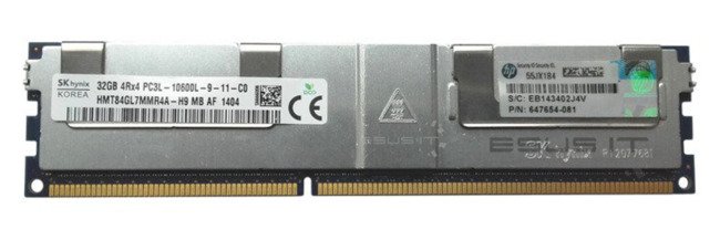 Memory RAM 1x 32GB Hynix ECC LOAD REDUCED DDR3  1333MHz PC3-10600 LRDIMM | HMT84GL7AMR4A-H9