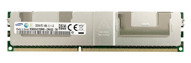 Memory RAM 1x 32GB Samsung ECC LOAD REDUCED DDR3 4Rx4 1866MHz PC3-14900 LRDIMM | M386B4G70BM0-CMA