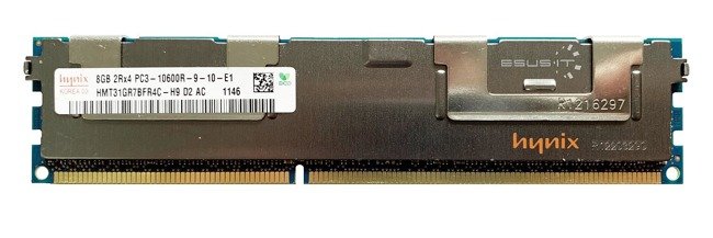 Memory RAM 1x 8GB Hynix ECC REGISTERED DDR3 2Rx4 1333MHz PC3-10600 RDIMM | HMT31GR7BFR4C-H9