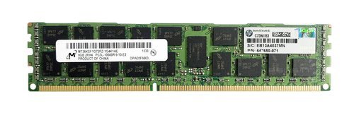 Memory RAM 1x 8GB Micron ECC REGISTERED DDR3  1333MHz PC3-10600 RDIMM | MT36KSF1G72PZ-1G4