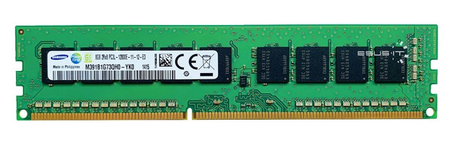 Memory RAM 1x 8GB Samsung ECC UNBUFFERED DDR3  1600MHz PC3-12800 UDIMM | M391B1G73QH0-YK0